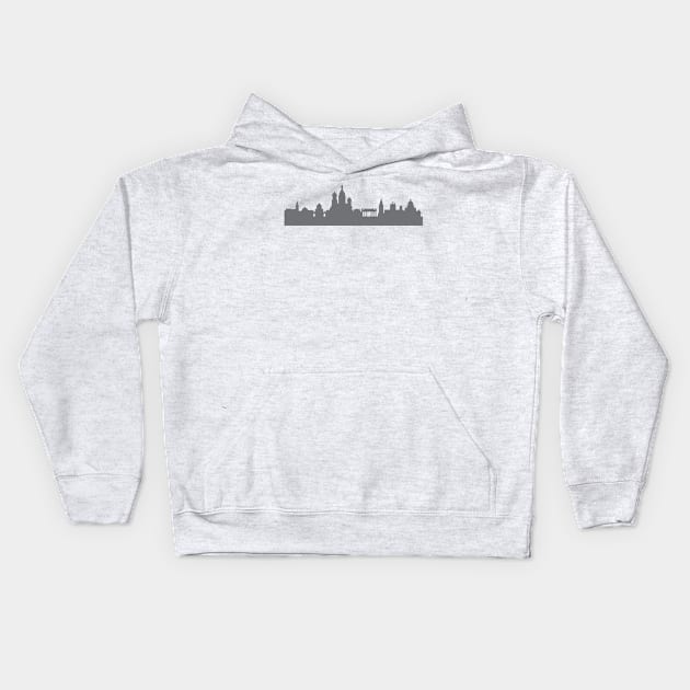 Saint Petersburg in gray Kids Hoodie by 44spaces